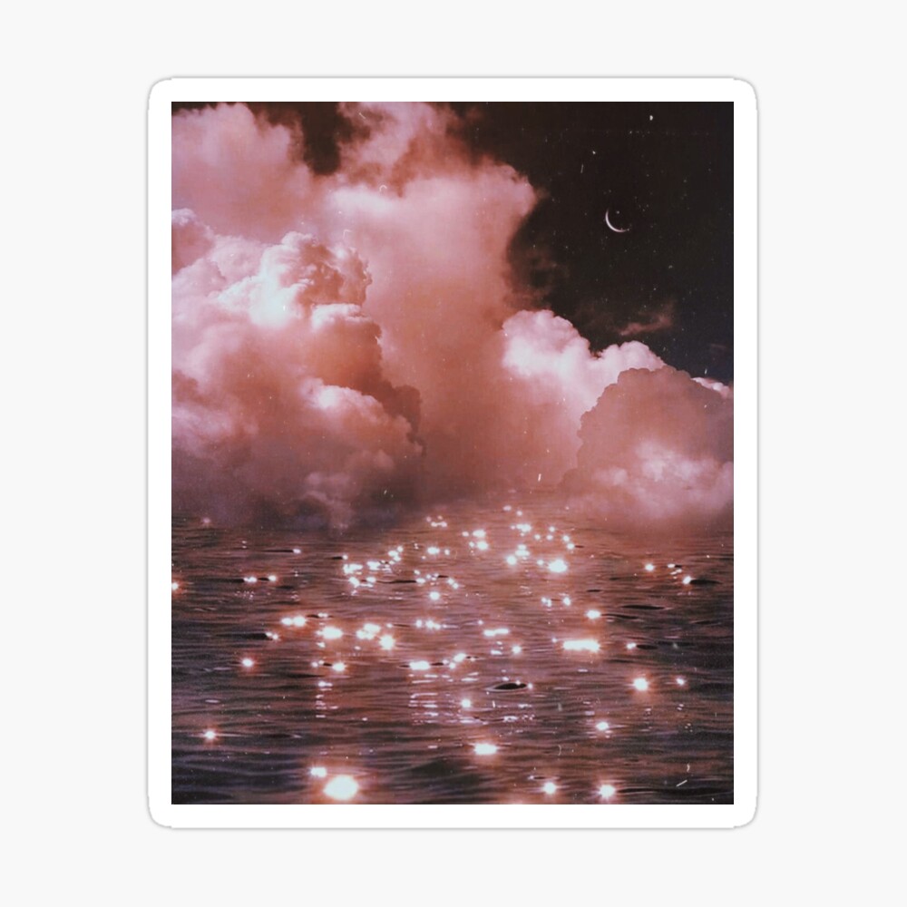Beautiful Aesthetic Sparkly Moonlit Ocean Poster By Samararibas Redbubble