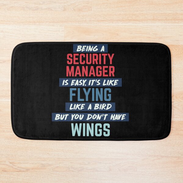 Item preview, Being security manager is easy. humorous quote. retro designed and sold by bumperapparels.