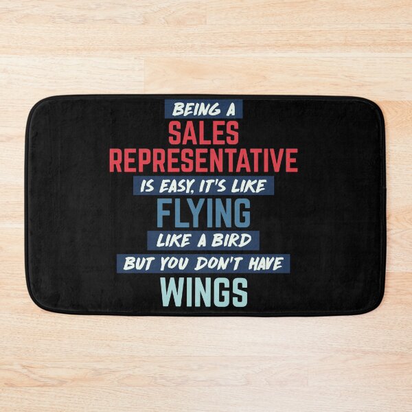 Item preview, Being sales representative is easy. humorous quote. retro designed and sold by bumperapparels.