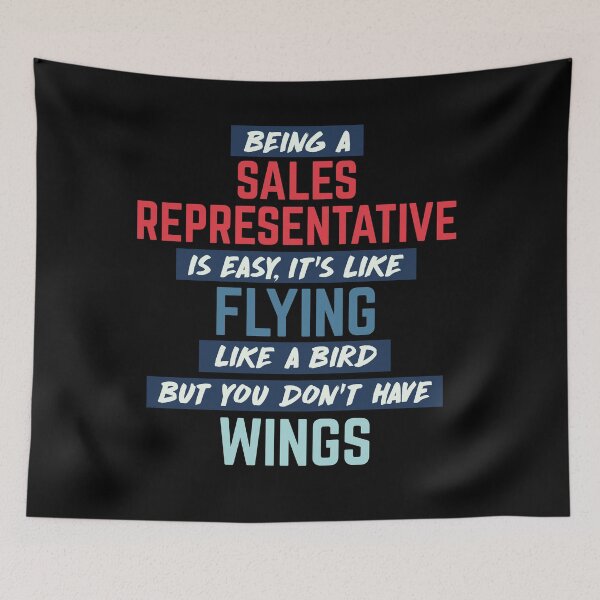 Item preview, Being sales representative is easy. humorous quote. retro designed and sold by bumperapparels.