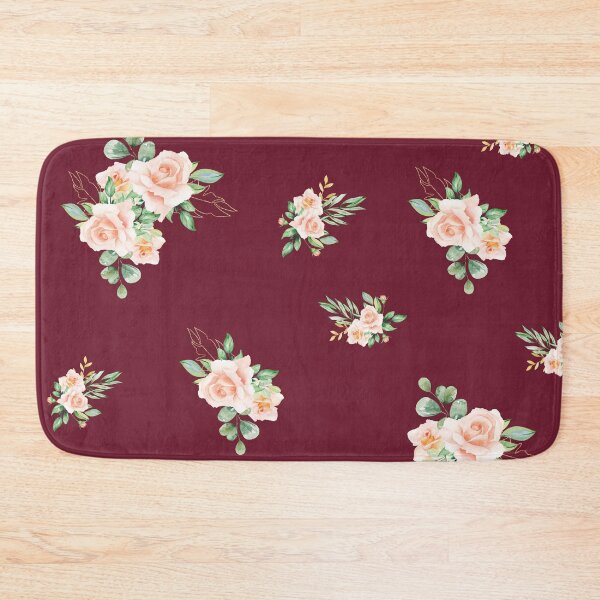 Item preview, Professional Mask Pattern: Maroon Floral  designed and sold by Regan Crowley.