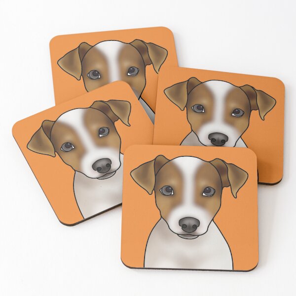 Item preview, Jack Russell Terrier Dog Portrait - Orange designed and sold by JadeMadeThis.