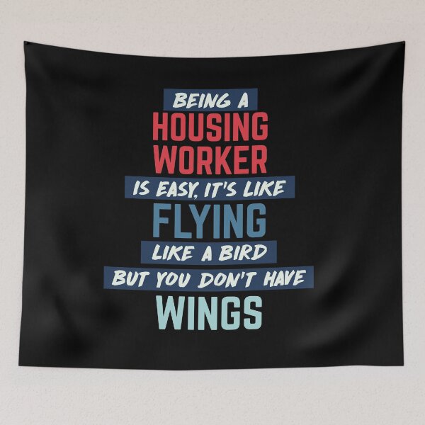 Item preview, Being housing worker is easy. humorous quote. retro designed and sold by bumperapparels.