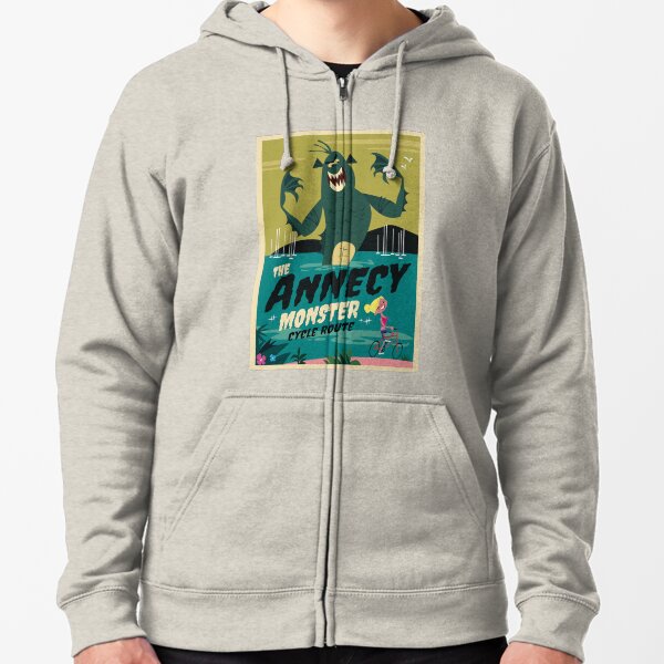 Annecy poster Zipped Hoodie
