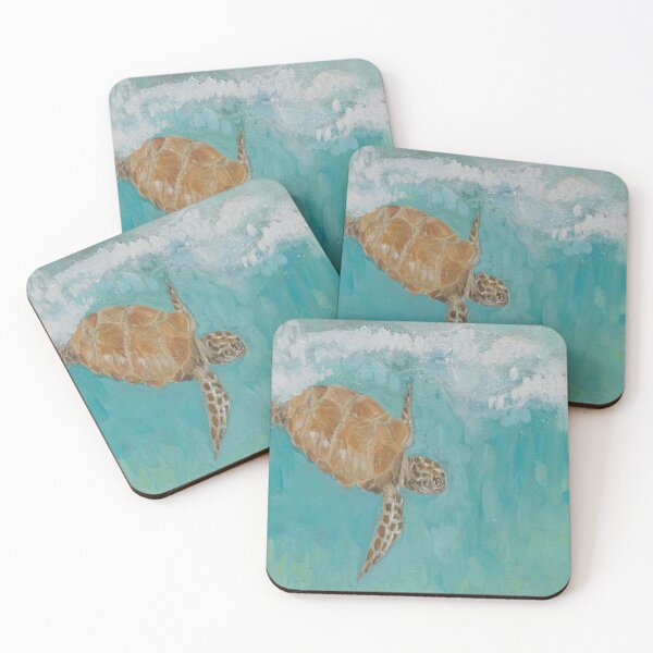 Item preview, Diving Sea Turtle designed and sold by Kimberly Stein Studio.