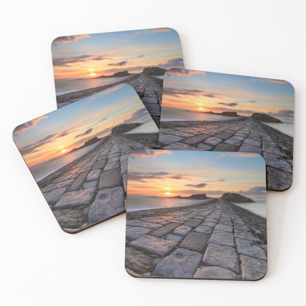 Item preview, Bude Breakwater at sunset designed and sold by bitm2007.