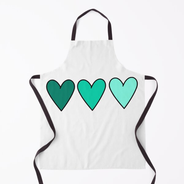 Item preview, Cute aesthetic teal ombre hearts designed and sold by Robyn18.