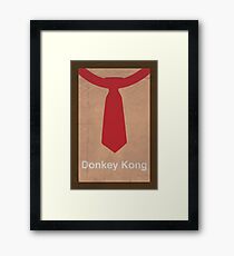 Donkey Kong minimalist poster Framed Print