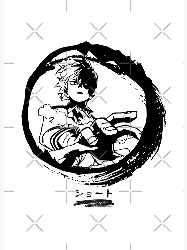 Boku No Hero Academia Shoto A Ka Todoroki Shoto Japanese Kanji Bnha Plus Ultra Art Board Print By Aniprint Redbubble