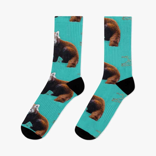 Item preview, Red Panda in Blue designed and sold by EvieVictoria.