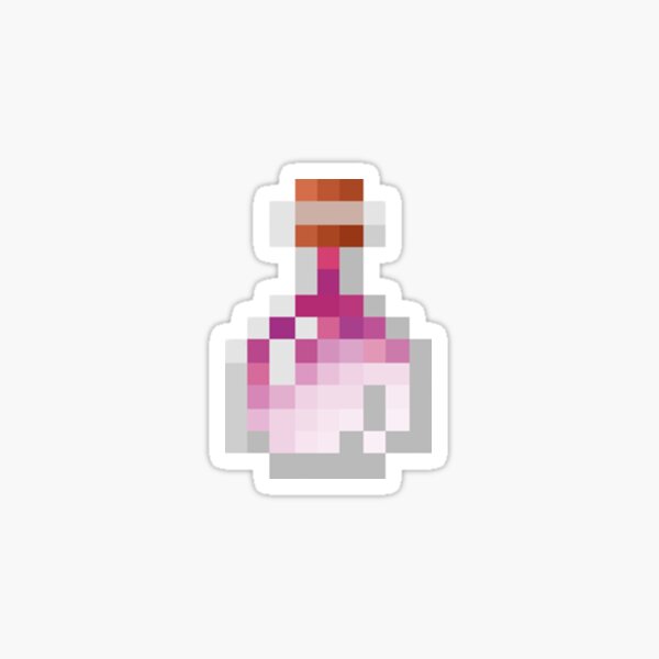 Minecraft Potions Stickers Redbubble - minecraft healing potion roblox