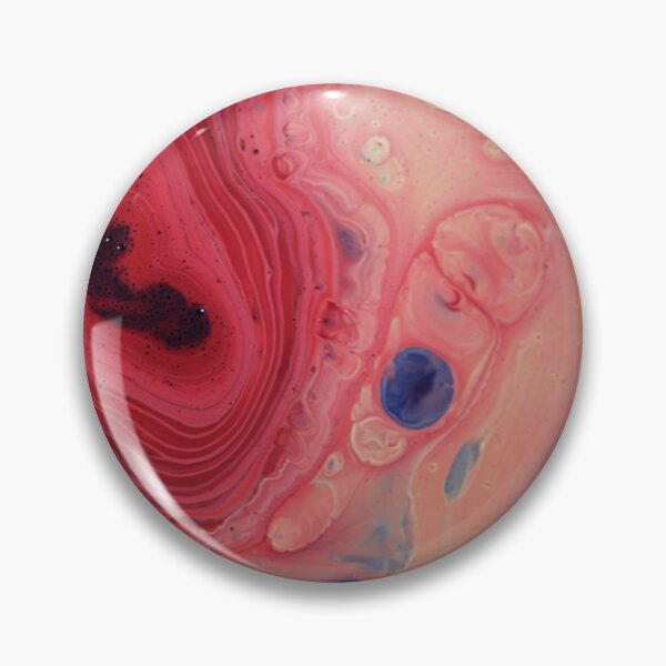 Item preview, Marble swirls of pink, blue, black and pale yellow paint designed and sold by garhoud.