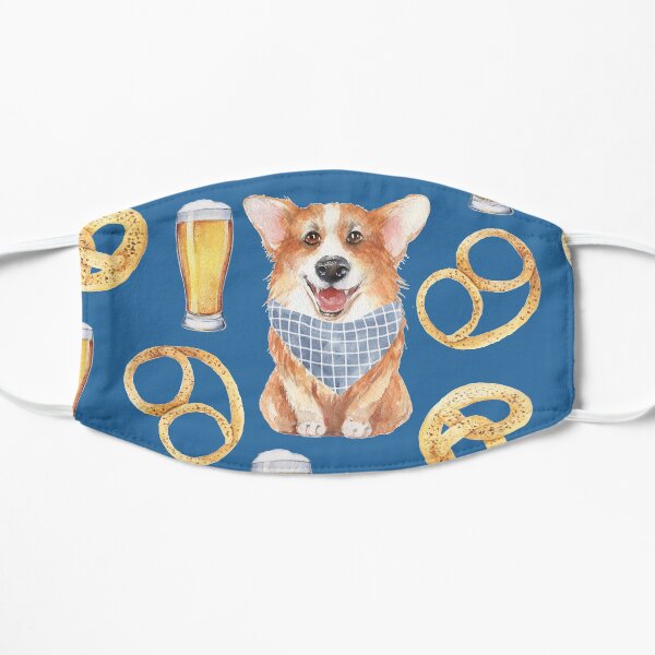 Corgi on Original Bavarian Oktoberfest Mask