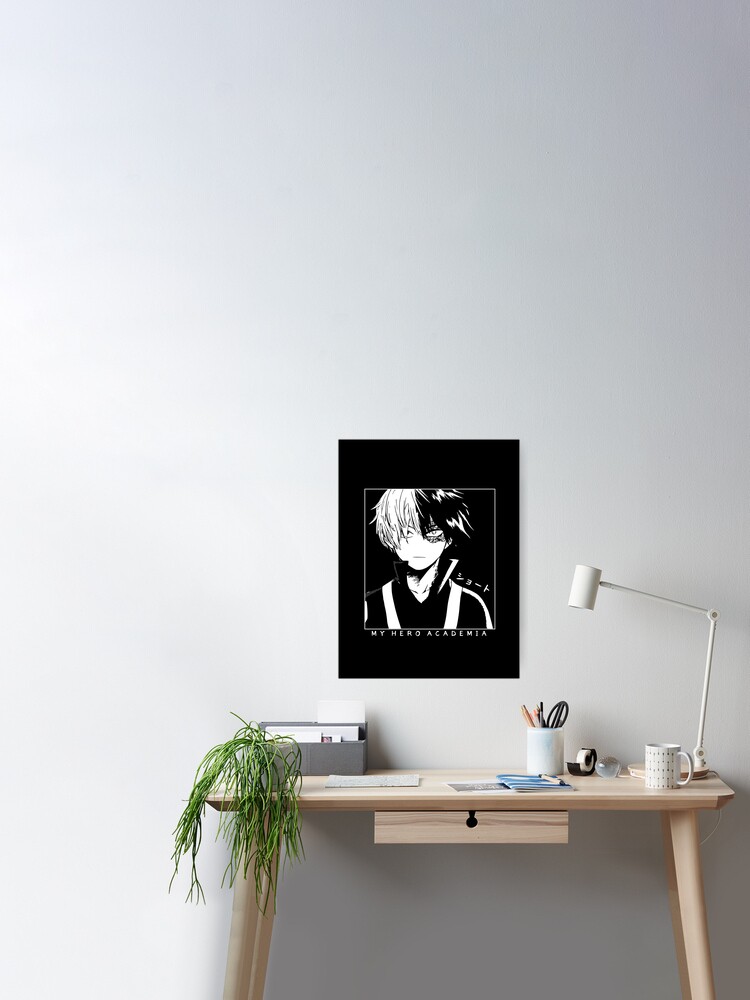 Boku No Hero Academia Shoto A Ka Todoroki Shoto Japanese Kanji Bnha Version 2 Poster By Aniprint Redbubble