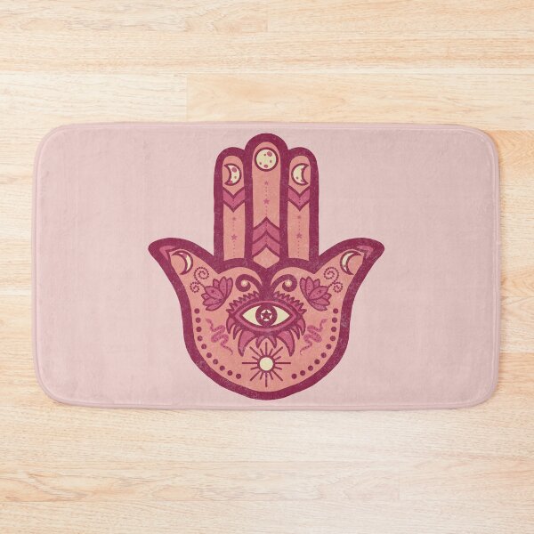 Item preview, Raspberry Sorbet | Hamsa Hand Amulet  designed and sold by Bloomandflo.