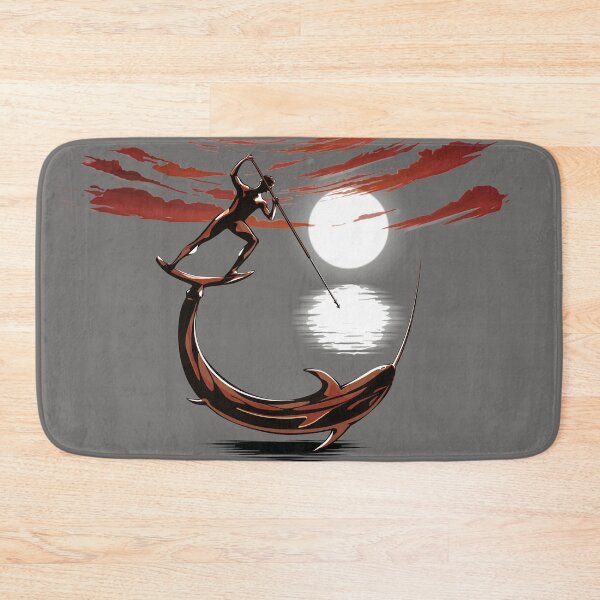 Item preview, Spearfisherman spearfishing Menemsha, Martha’s vineyard sunset  designed and sold by mirrorimages.