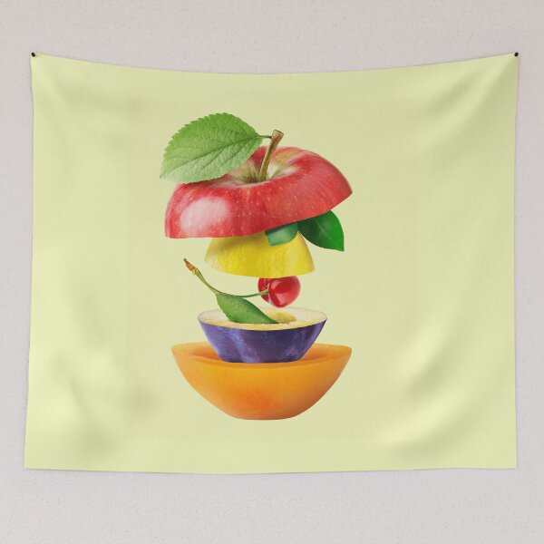 Item preview, Apple Lemon Cherry Plum Apricot - Gifts for Fruit Lovers - Vegetarian Fruitarian & Healthy designed and sold by betternotes.