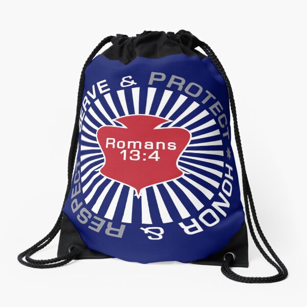 Serve Protect Honor Respect Drawstring Bag