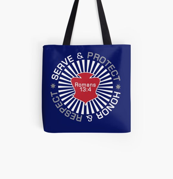 Serve Protect Honor Respect All Over Print Tote Bag