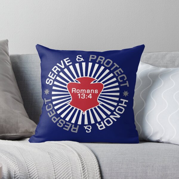 Serve Protect Honor Respect Throw Pillow