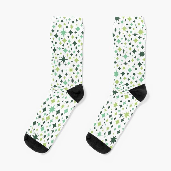Retro Starscape Pattern Socks