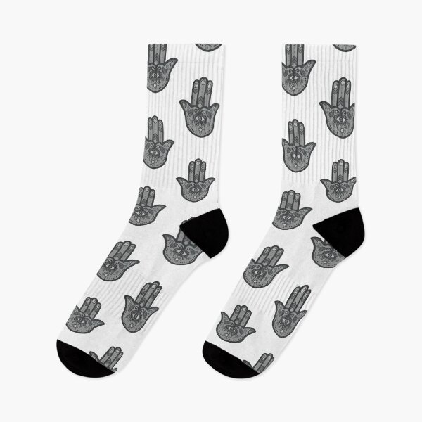 Item preview, Monochrome | Hamsa Hand Amulet  designed and sold by Bloomandflo.