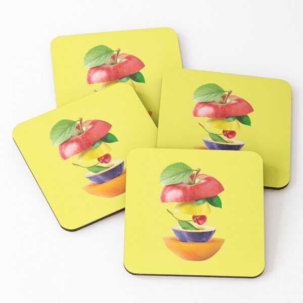 Item preview, Apple Lemon Cherry Plum Apricot - Gifts for Fruit Lovers - Vegetarian Fruitarian & Healthy designed and sold by betternotes.