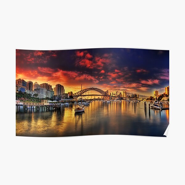 Lavender Bay Sunrise - Panorama Poster