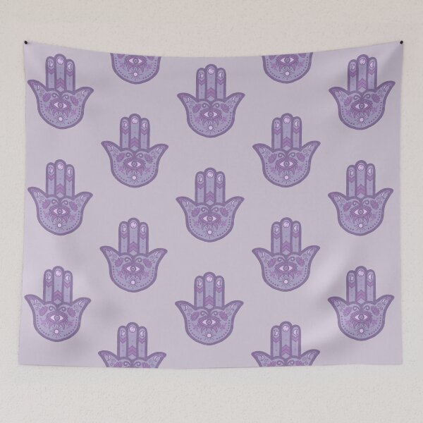 Item preview, Lavender Dreams | Hamsa Hand Amulet  designed and sold by Bloomandflo.