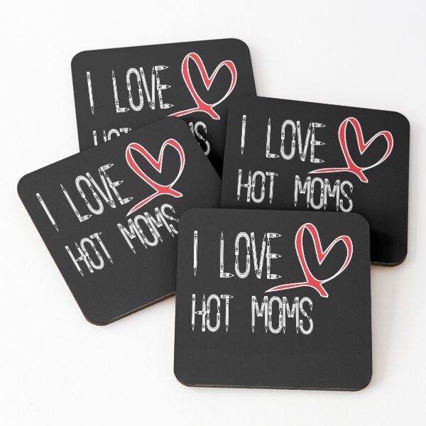 Item preview, i love hot moms - i heart hot moms Slim Fit T-Shirt designed and sold by alikassi.