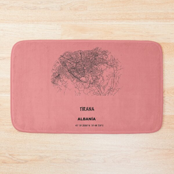 Item preview, TİRANA city road map ALBANİA simple with GPS coordinates  designed and sold by rashadat.
