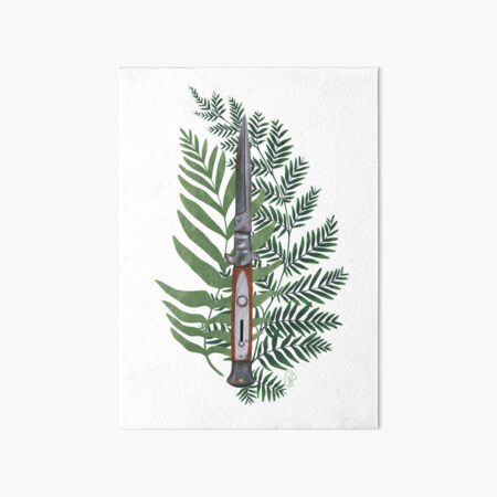 The Last Of Us Ellie switchblade knife with plants tattoo design