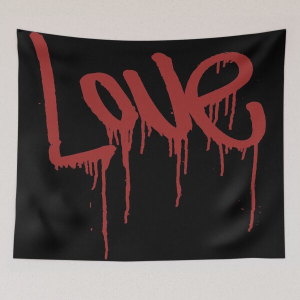 Item preview, red beeding love heart designed and sold by mirrorimages.