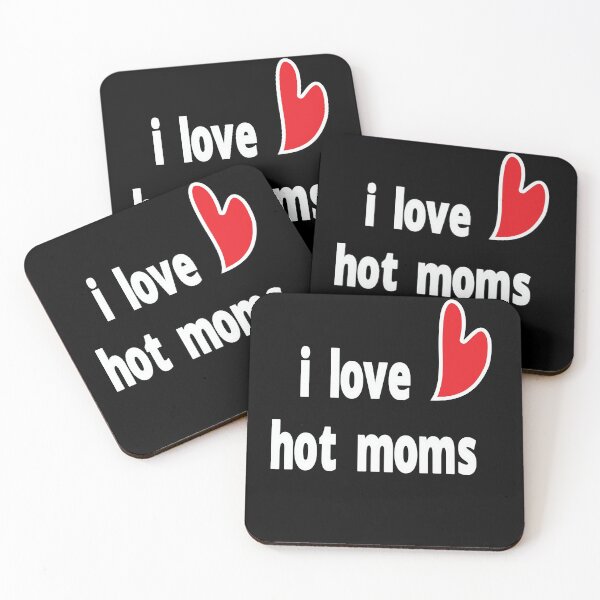 Item preview, i love hot moms - i heart hot moms Slim Fit T-Shirt designed and sold by alikassi.