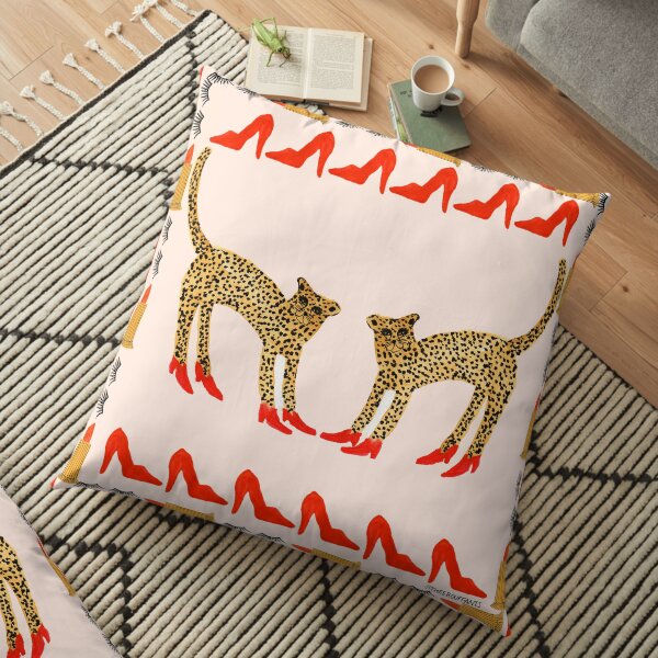 Original Cheetah In Heels Floor Pillow