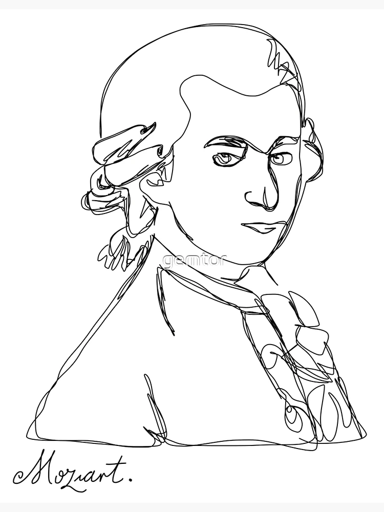 Wolfgang Amadeus Mozart sketch Notebook by Fortissimo6