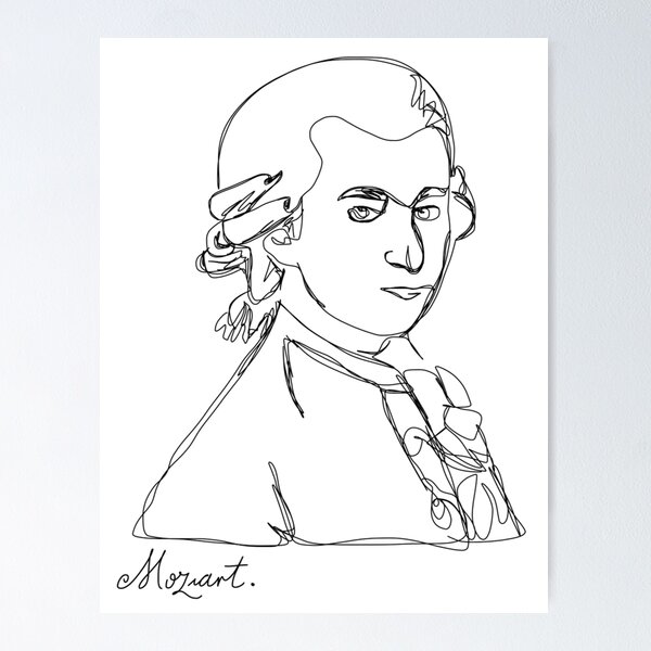 Vista previa del artículo con la obra «Firma de Mozart», diseñado y vendido por gemtor.