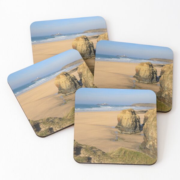 Item preview, Sea stack at low tide (Gwithian Towans) designed and sold by bitm2007.