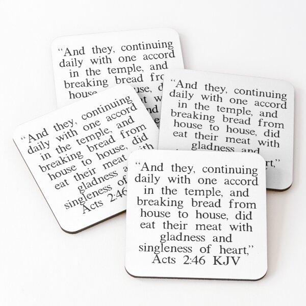 Item preview, Acts 2:46 KJV designed and sold by IBMClothing.