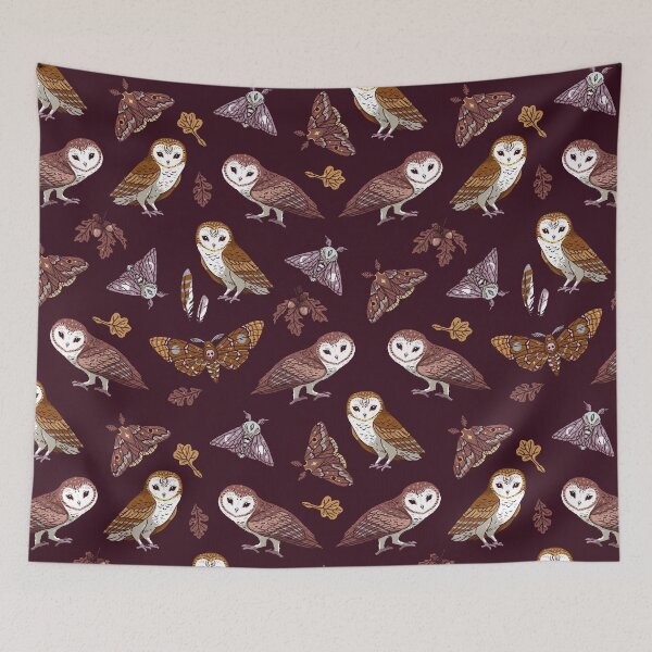 Item preview, Moth and Owl pattern designed and sold by freeminds.