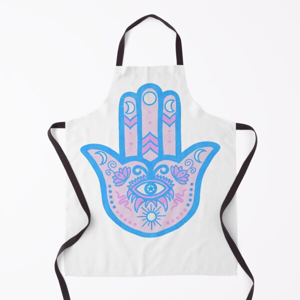 Item preview, Cotton Candy | Hamsa Hand Amulet in Soft Pink and Blue designed and sold by Bloomandflo.