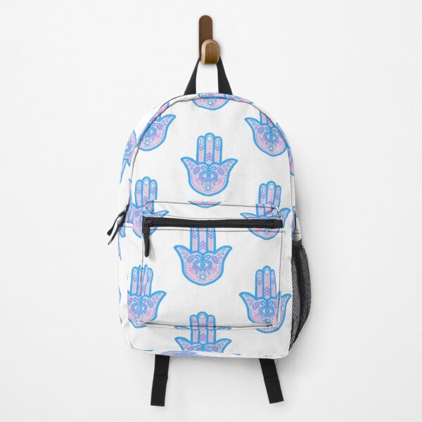 Item preview, Cotton Candy | Hamsa Hand Amulet in Soft Pink and Blue designed and sold by Bloomandflo.