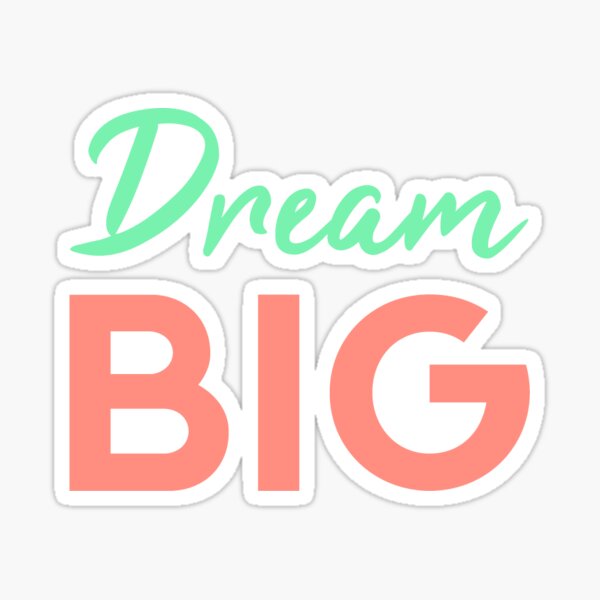 Item preview, Dream Big Green & Red designed and sold by PopPrints.