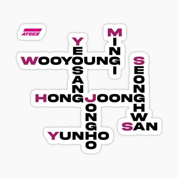 ATEEZ High Quality Kpop Stickers, Hongjoong, Seonghwa, Yunho, Yeosang, San,  Mingi, Wooyoung, Ateez, Ateez Stickers, Kpop Merch, Kpop Sticker 