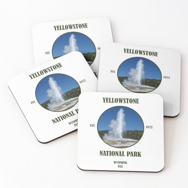 Artikelvorschau, Yellowstone Nationalpark Old Faithful Wyoming USA entworfen und verkauft von GeogDesigns.