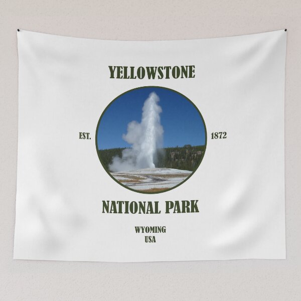 Artikelvorschau, Yellowstone Nationalpark Old Faithful Wyoming USA entworfen und verkauft von GeogDesigns.