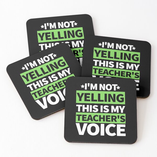 Item preview, I'm Not Yelling This Is My Teacher's Voice designed and sold by bifkee19.