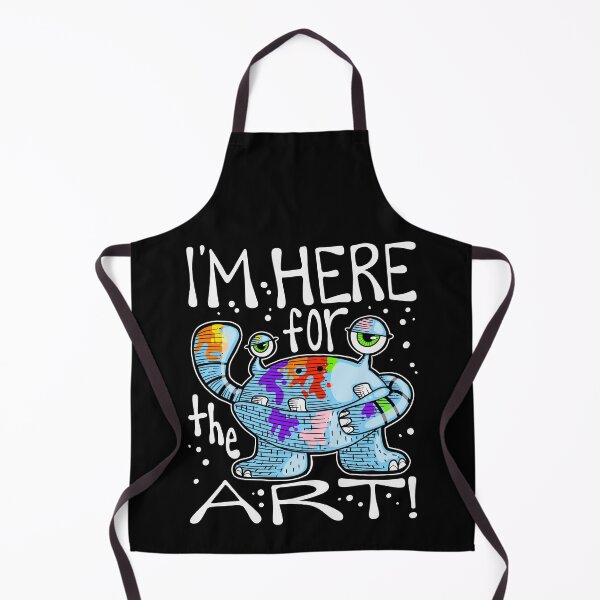 Item preview, I'm Here for the Art Monster with Paint Splats designed and sold by thecraftace.