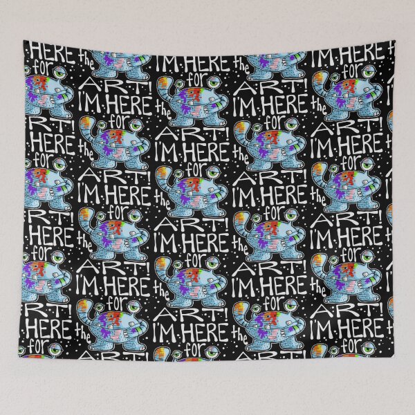 Item preview, I'm Here for the Art Monster with Paint Splats designed and sold by thecraftace.