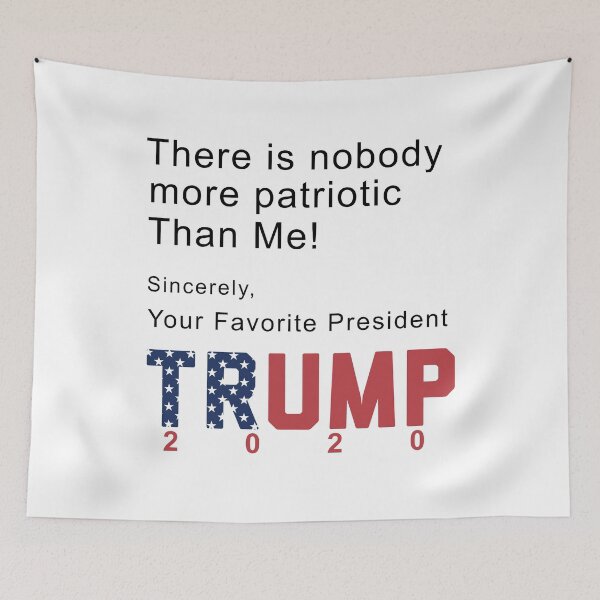 Item preview, Trump 2020 Nobody Is More Patriotic Than Me Pro Trump Sincerely 45  designed and sold by fourstripes.